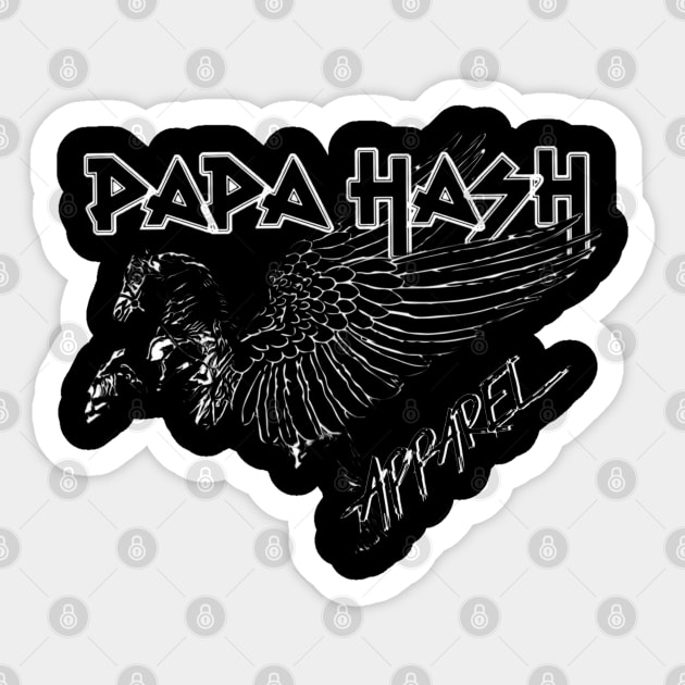 Papa Hash Apparel: Pegasus Sticker by Papa Hash's House of Art